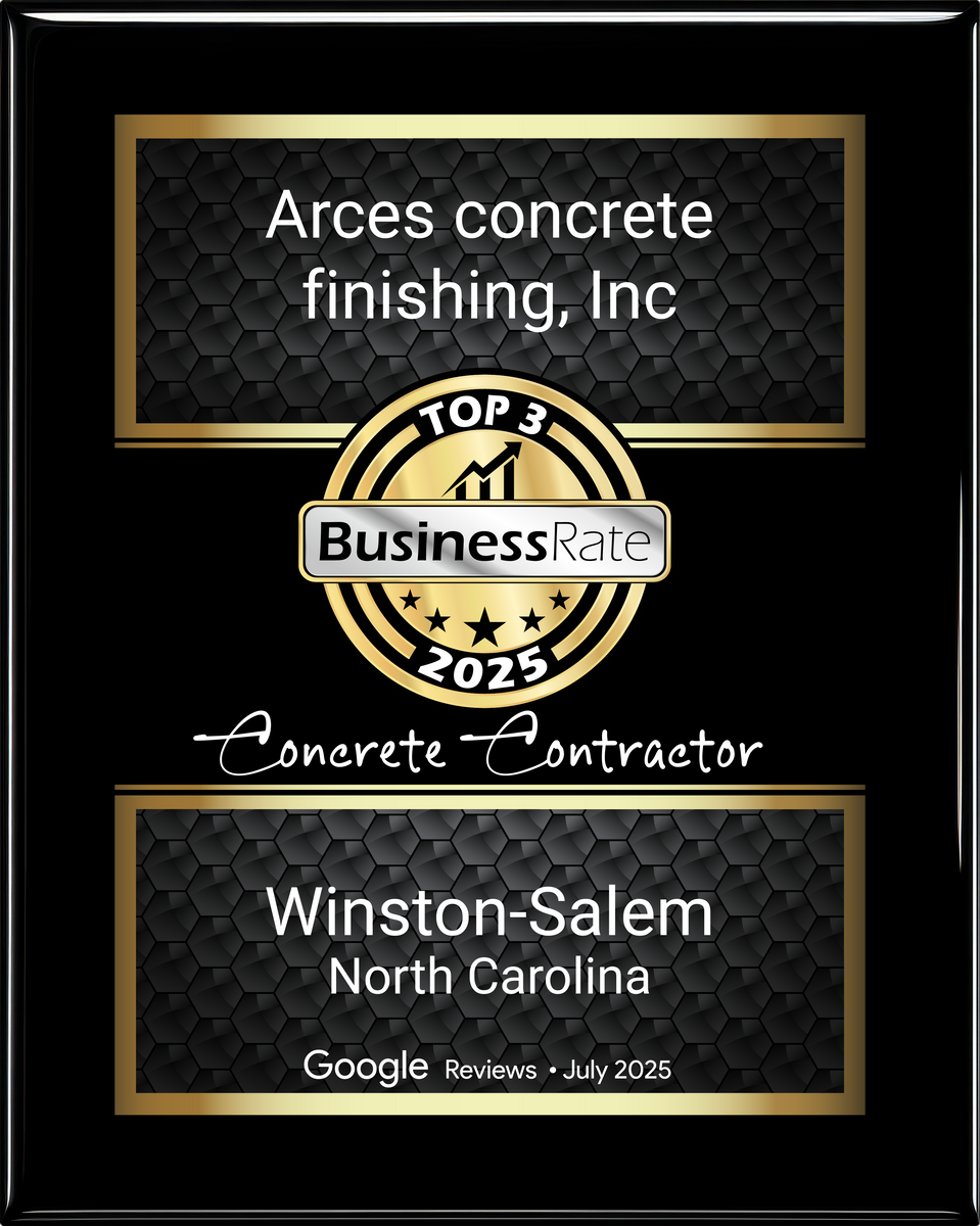 Concrete Stamping for Arce’s concrete finishing in Winston Salem, NC