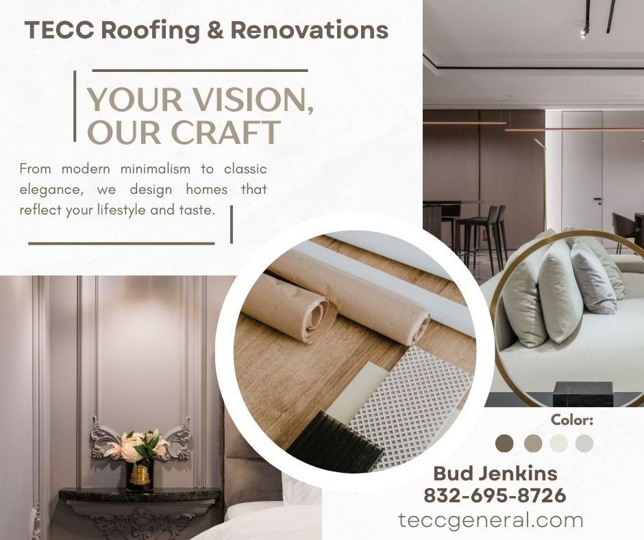 Cabinets for TECC Roofing & Renovations in Harris County, TX