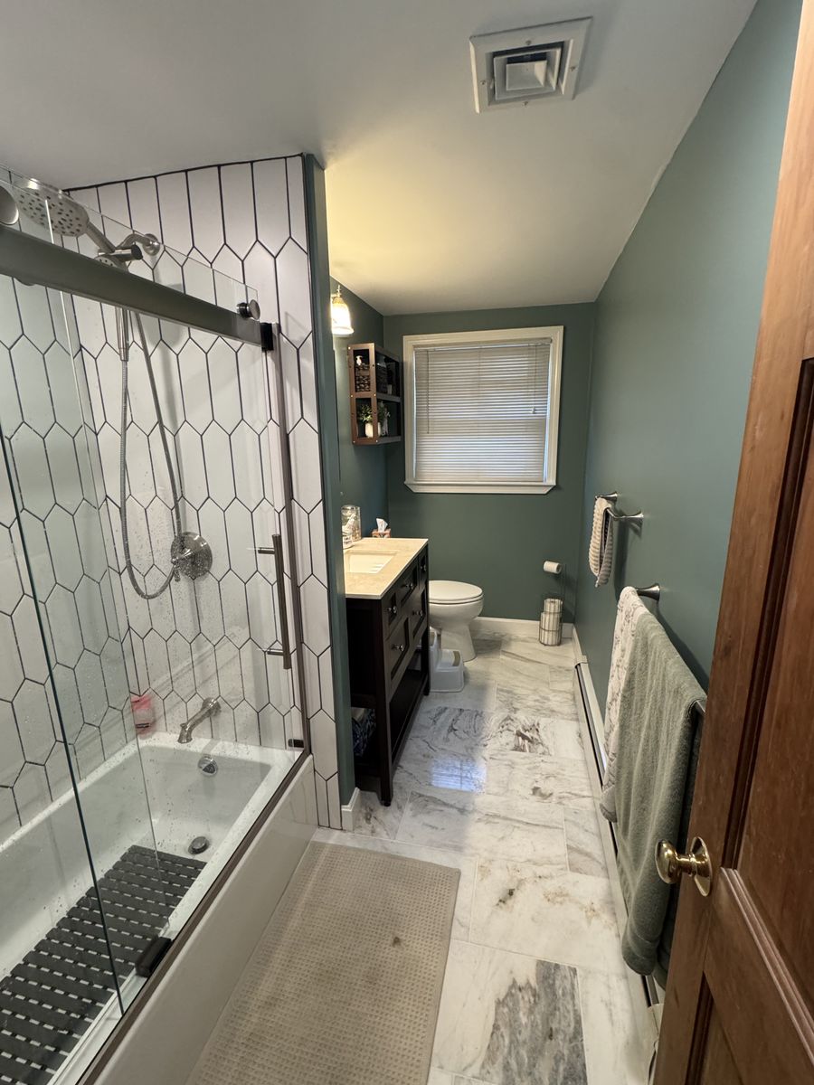 Bathroom Renovation for DiPersio Construction in Wilmington, MA