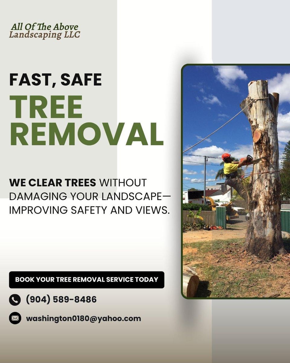 Tree Trimming & Removal for All of the Above Landscaping in Orange Park, FL