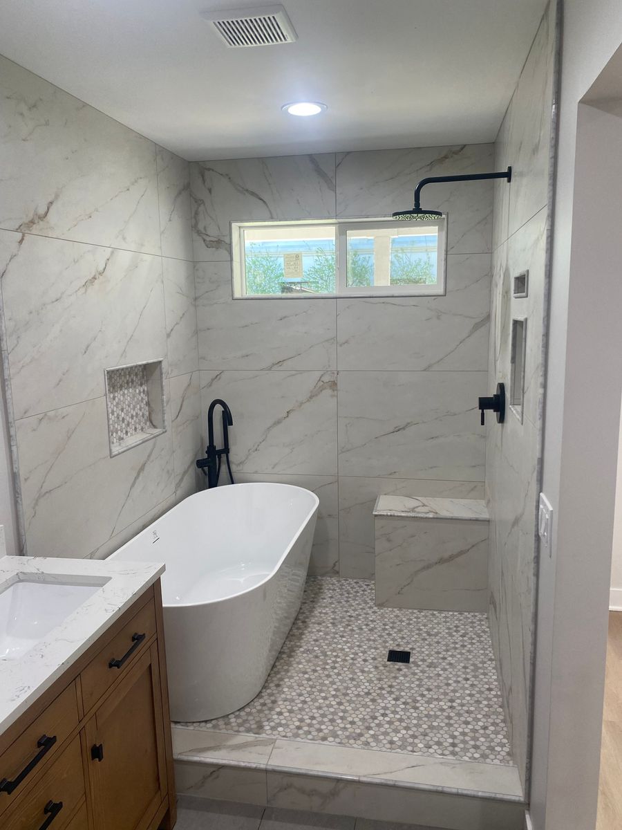 Bathroom Renovation for Goetz & Co. Fine Cabinetry in Camden, TN