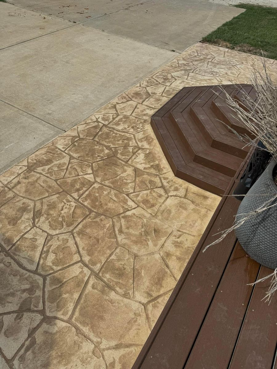 Patio Design & Installation for 4L Concrete Solutions LLC in Bryan-College Station, TX