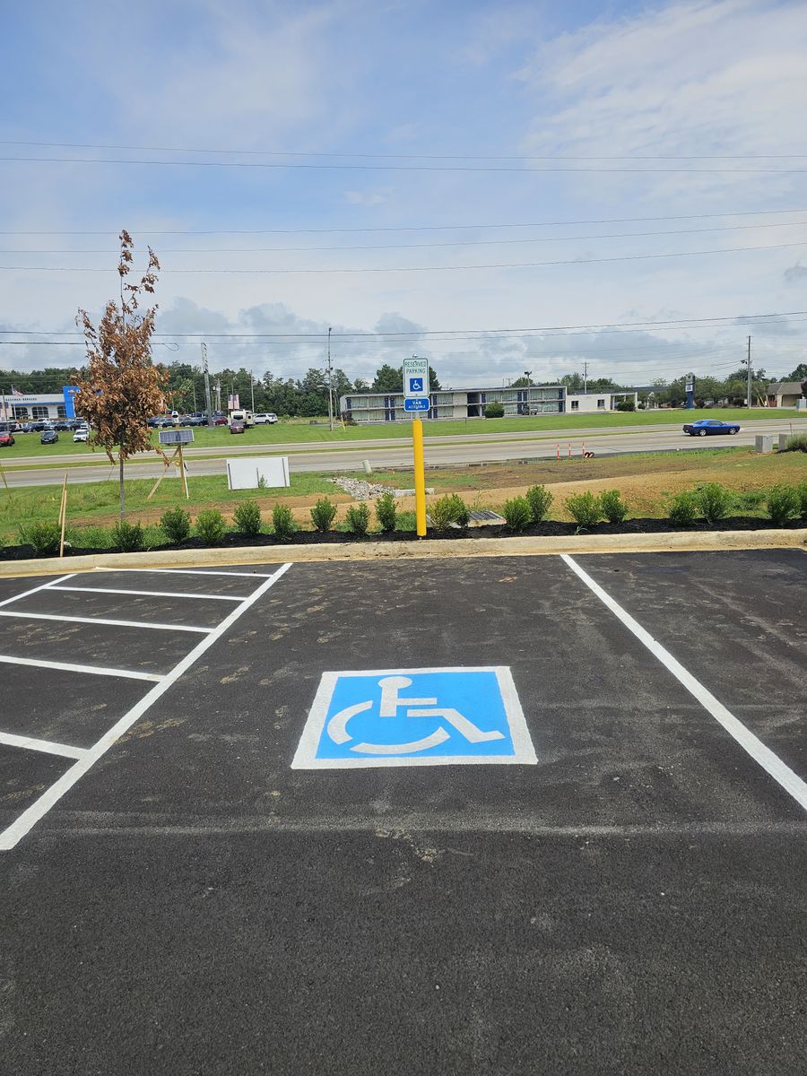 ADA Pavement Markings for Stripe A Lot in Knoxville, TN