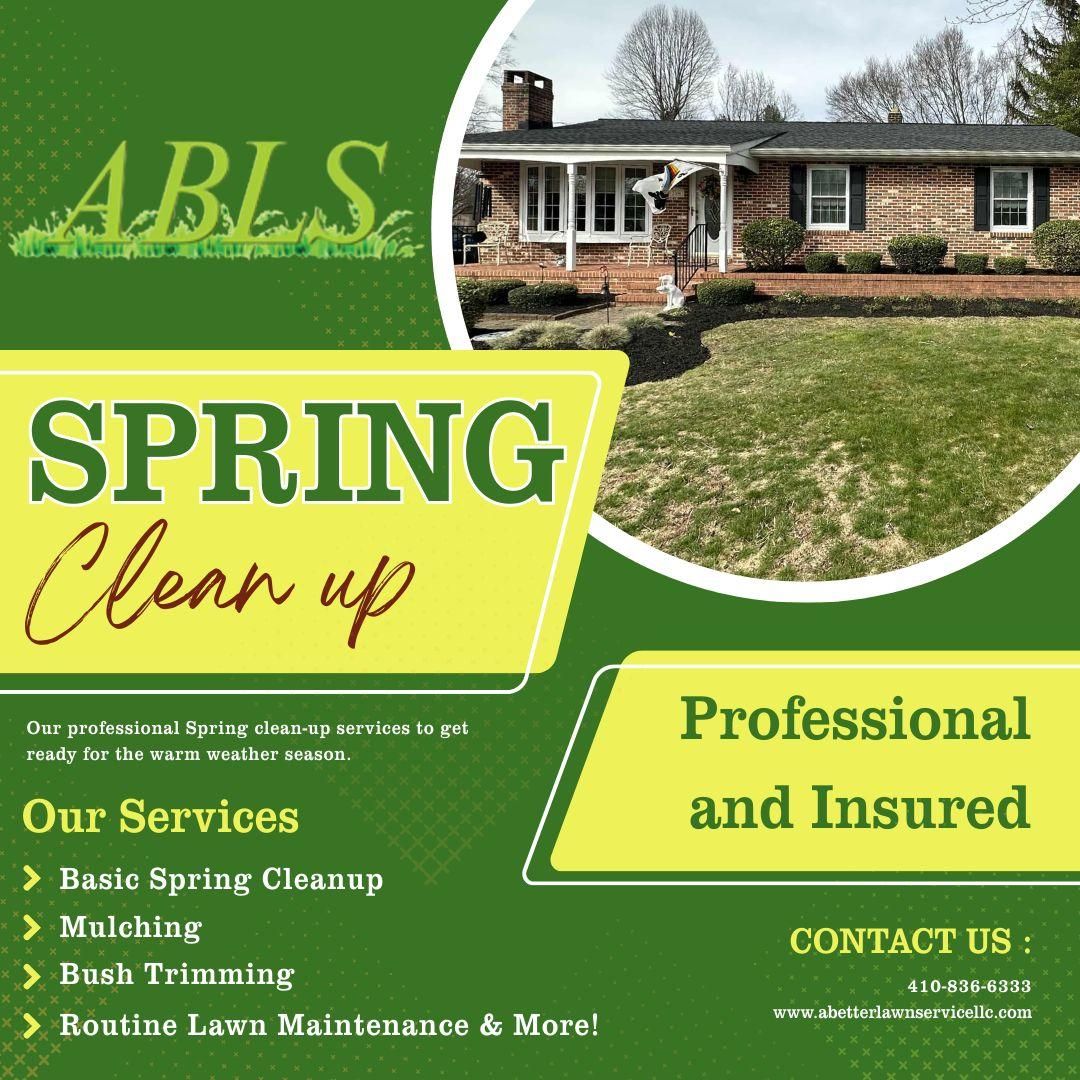 Fall Clean Up for A Better Lawn Service LLC in Bel Air, MD