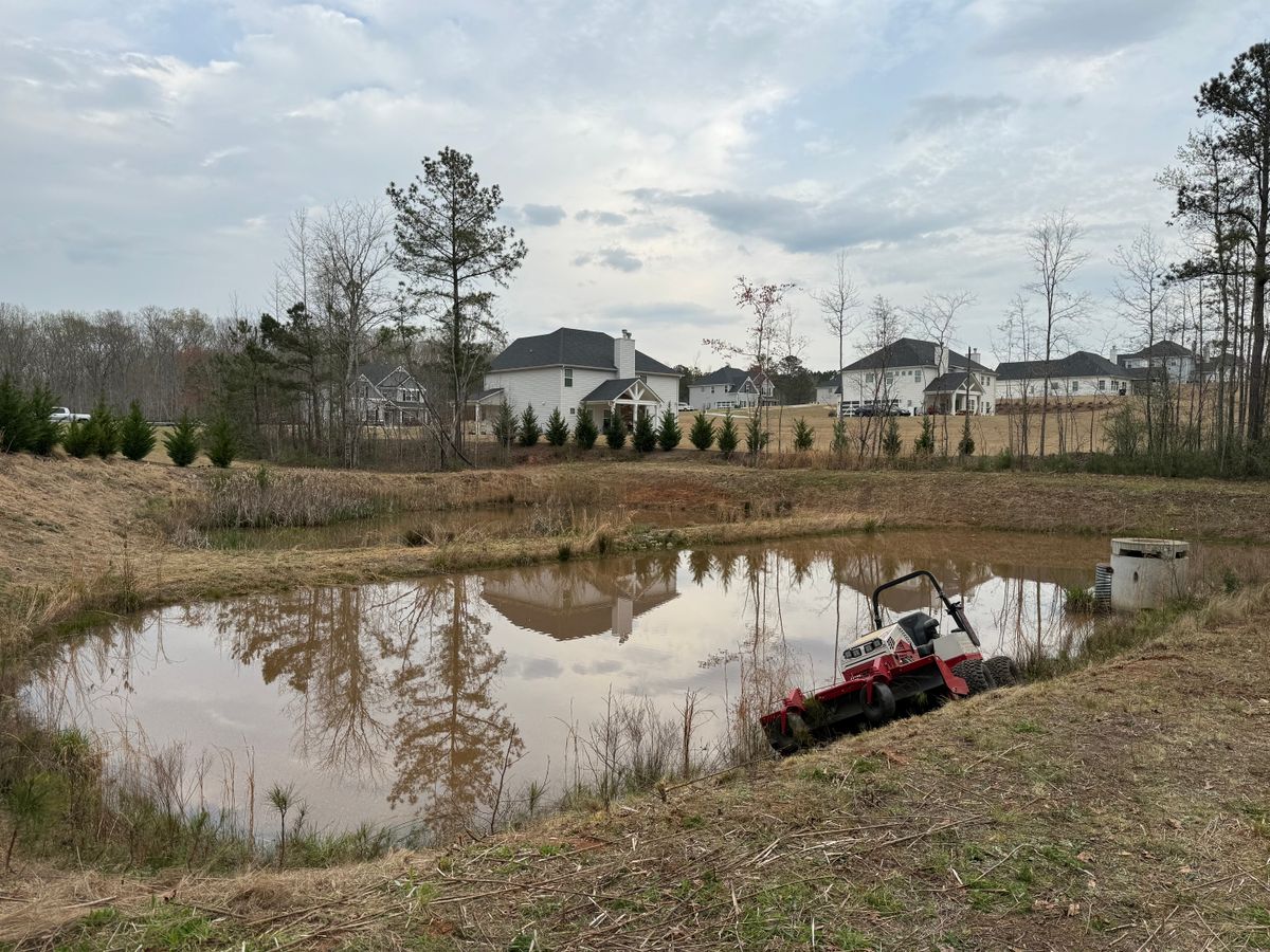 Detention Pond Maintenance for Fayette Property Solutions in Fayetteville, GA