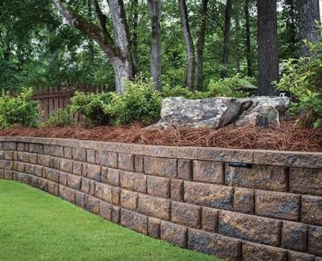 Retaining Wall Construction for Paradise Landscaping and Tree Service in Greenville, SC