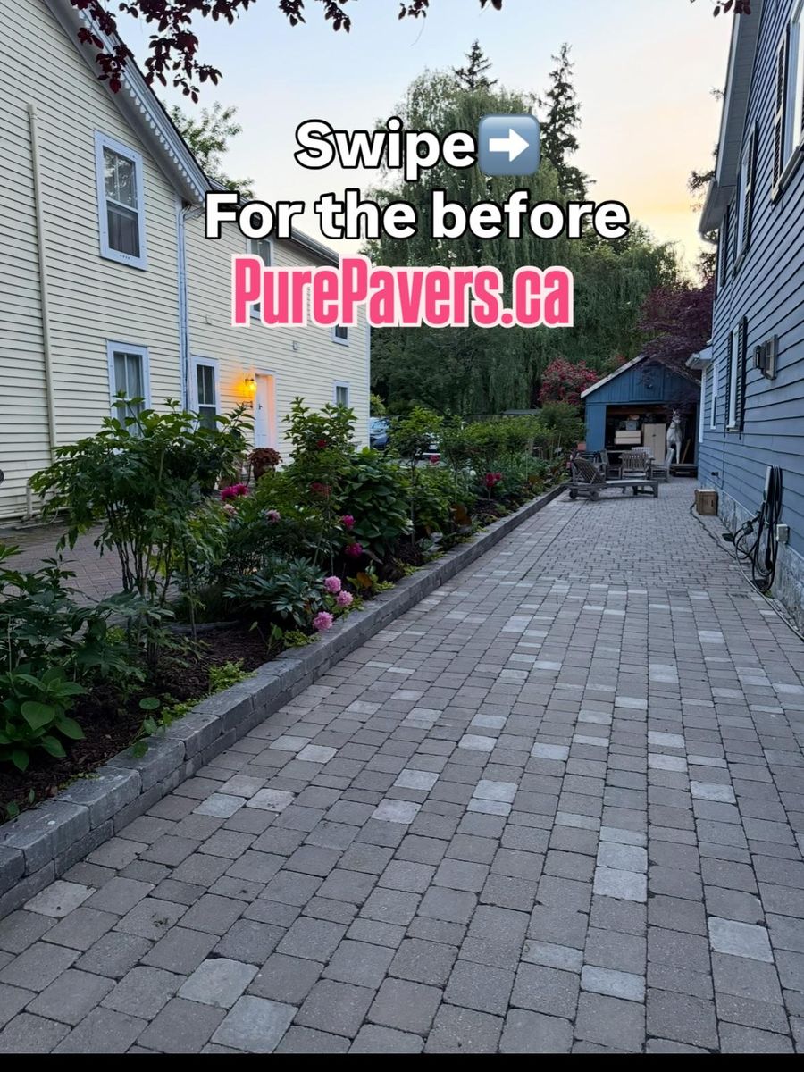 Interlock Repair & Re-Leveling for Pure Pavers Restoration in Burlington, ON