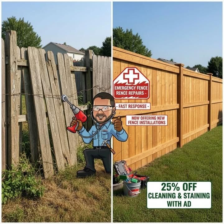 Fence Cleaning and Staining for Fence Medic in Arlington Heights, IL