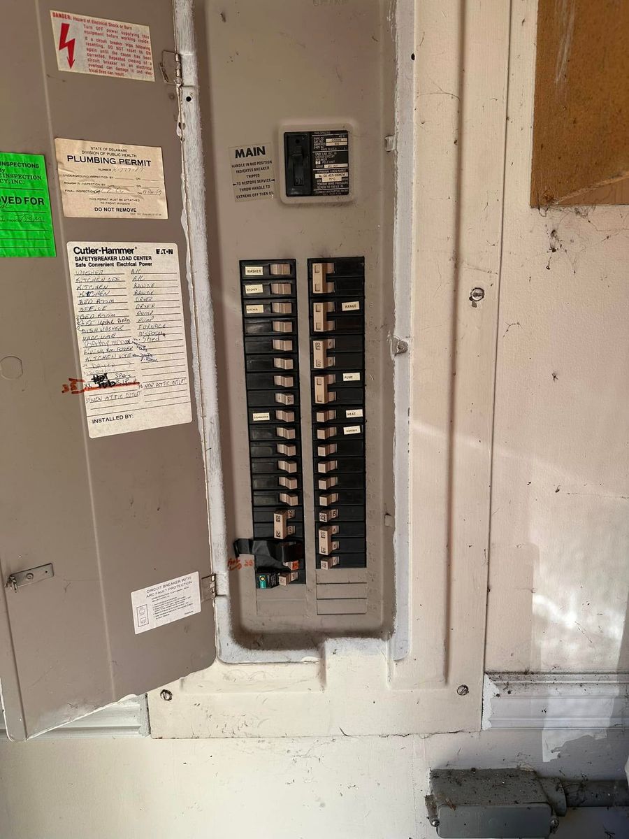 Electrical Panel Upgrades for Triple J Electric LLC in Milford, DE