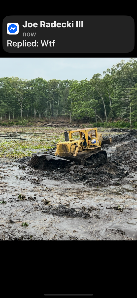 Pond digging for DArcy  Cleveland & Sons Excavation LLC in Pawcatuck, CT
