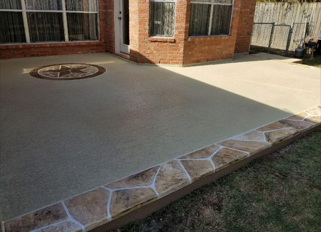 Concrete Resurfacing for Texas Curb N Borders in Houston, TX