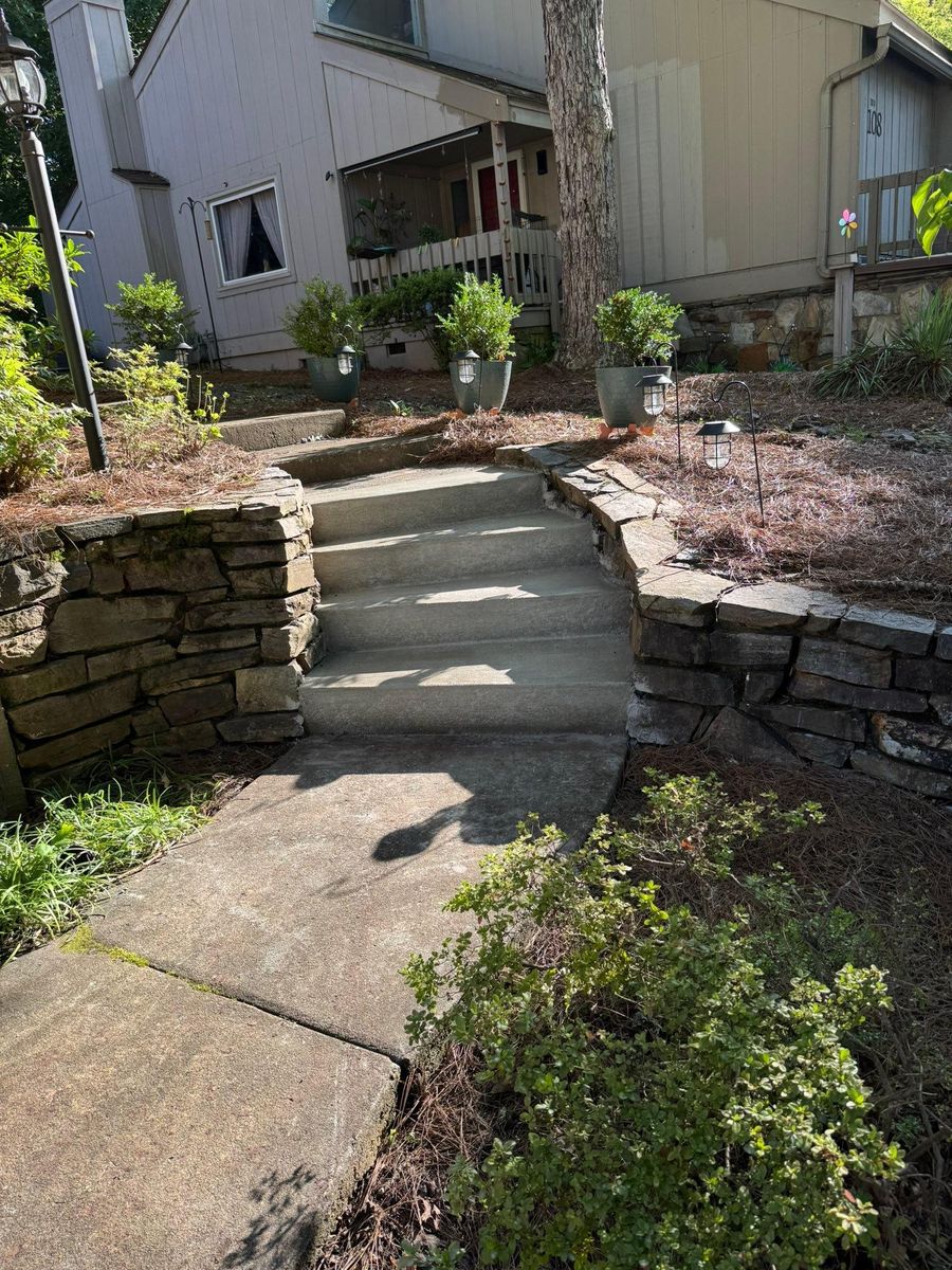 Sidewalk Installation  for Arce’s concrete finishing in Winston Salem, NC