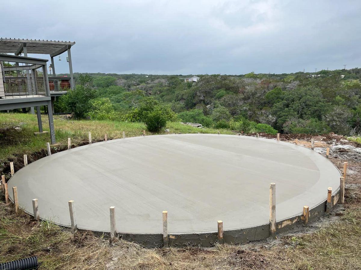 Patio Design & Installation for BMX Concrete in Bastrop, TX