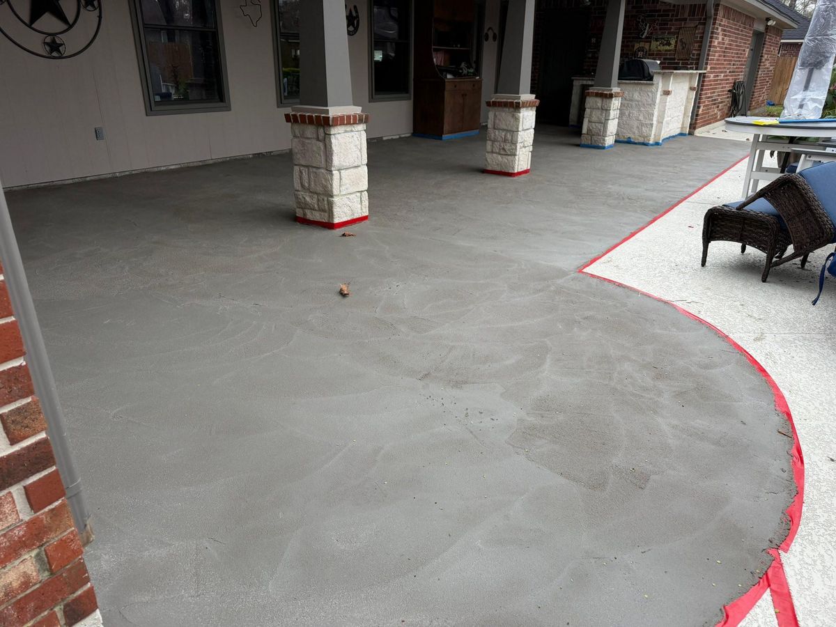 Pool & Patio Restoration for Texas Curb N Borders in Houston, TX