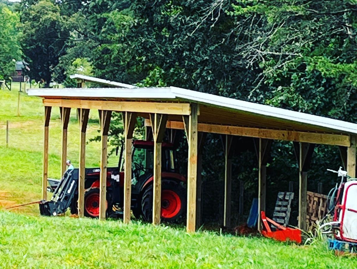 Pole Barn Construction for Shetler’s Excel Construction in Hickory, NC