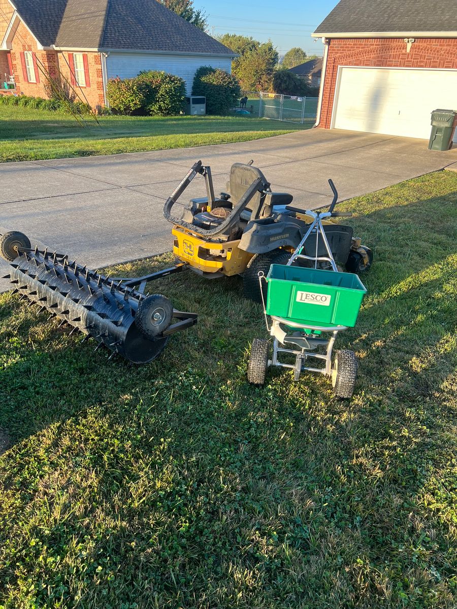 Lawn Aeration for Elrod’s Lawn Care and Landscape in Portland, TN