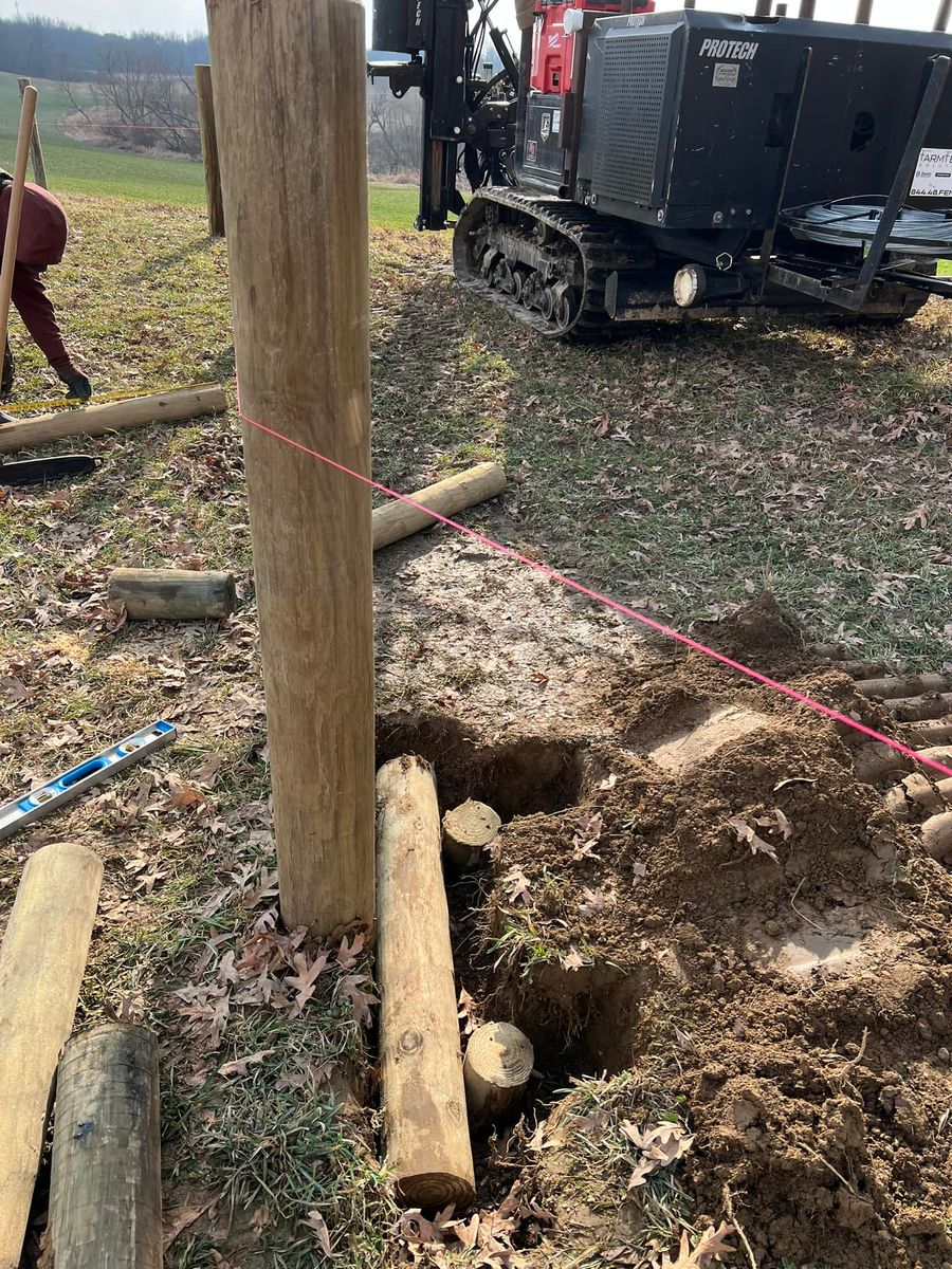 Fence Installation for Double H Fencing in Hartville, OH
