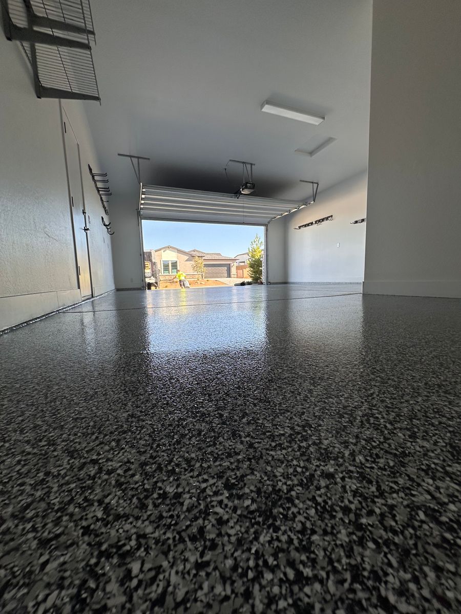 Epoxy Garage Coatings for PRYME EPOXY LLC in Mayer, AZ