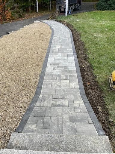 Walkway Installation for Z. Hastings Landscape Construction in Templeton, MA