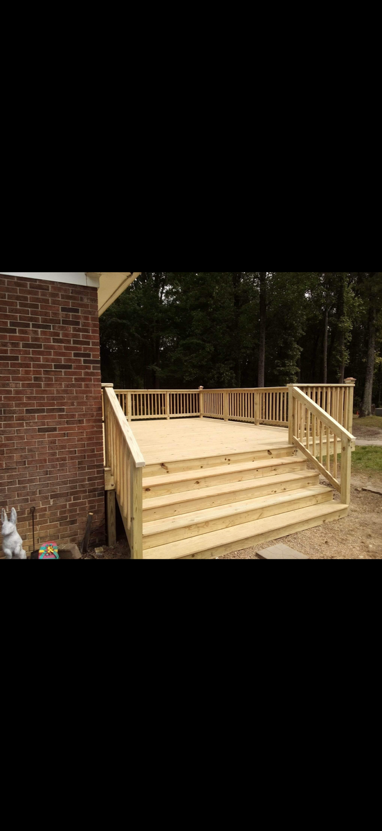 Deck Construction for Tarheel Restoration in Durham, NC