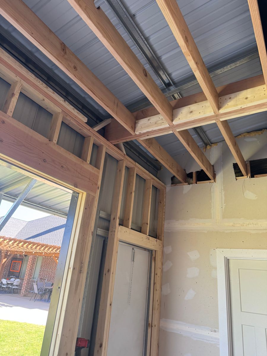 Framing for Zack of Trades in Lubbock, TX