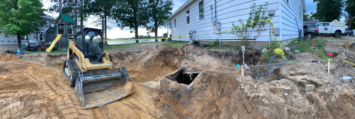 Foundation Digging for Palmer Property Services in Middleville, MI