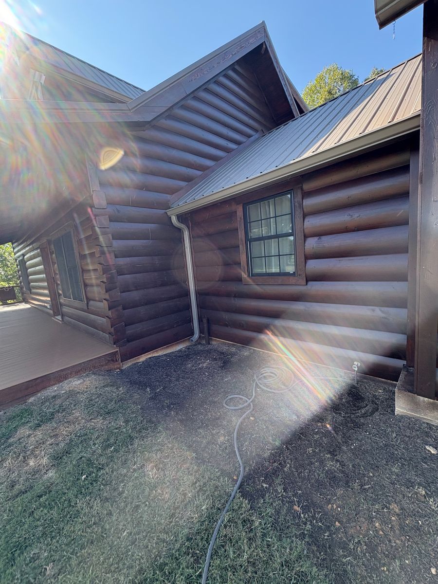 Log Home Staining for NXT Generation Painting in Cookeville, TN