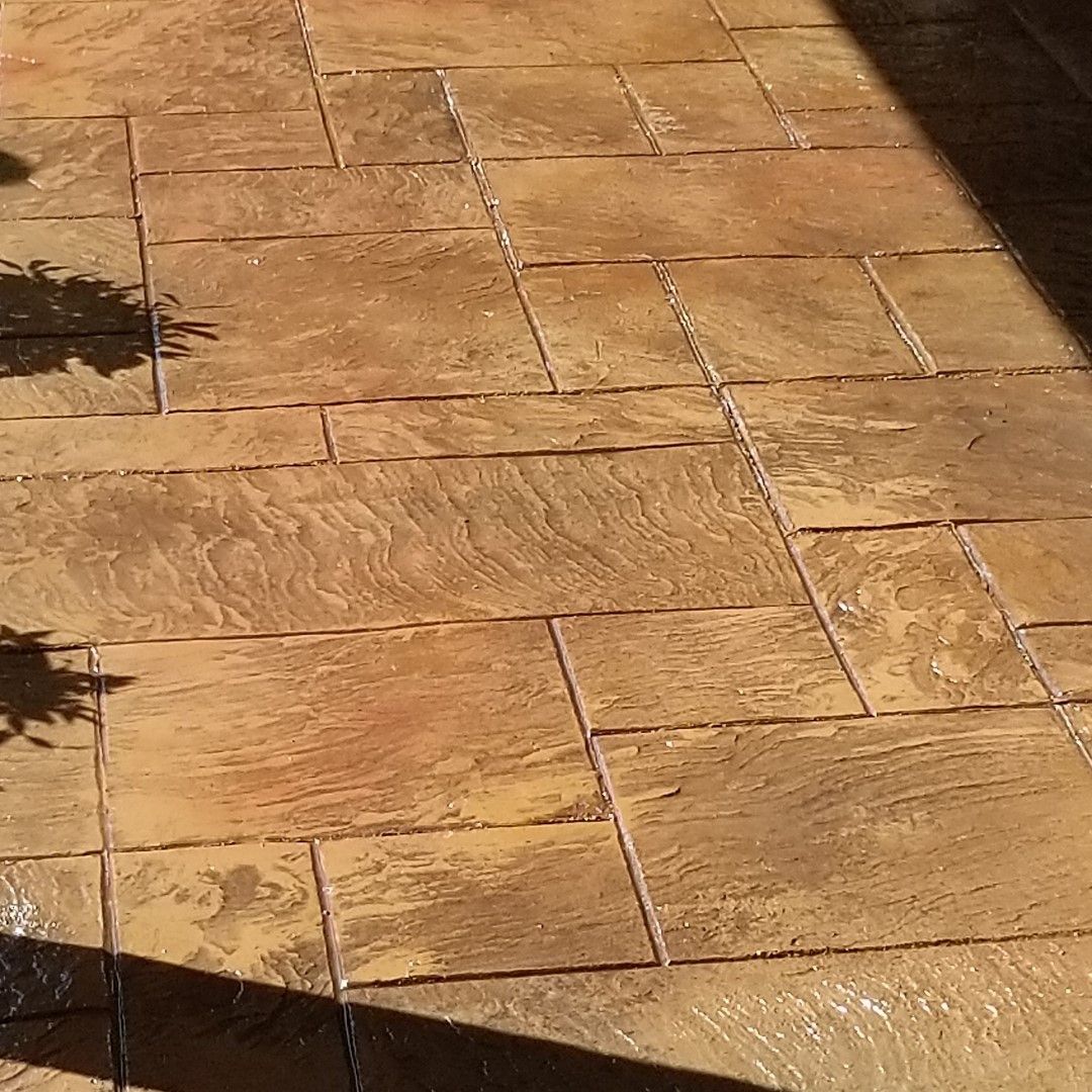 Stamped Concrete Installation for Tommy Moore Construction in Anderson County, TN