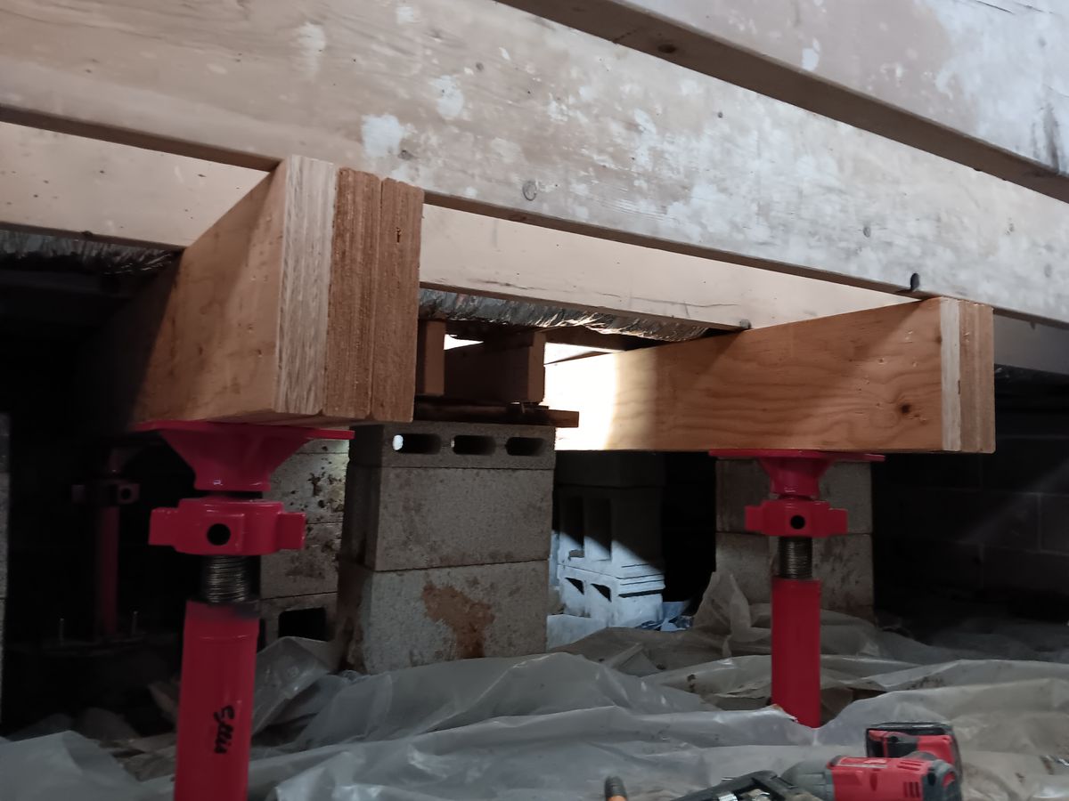 Shoring and Subfloor repair for Dead Tree General Contracting in Carbondale, Illinois