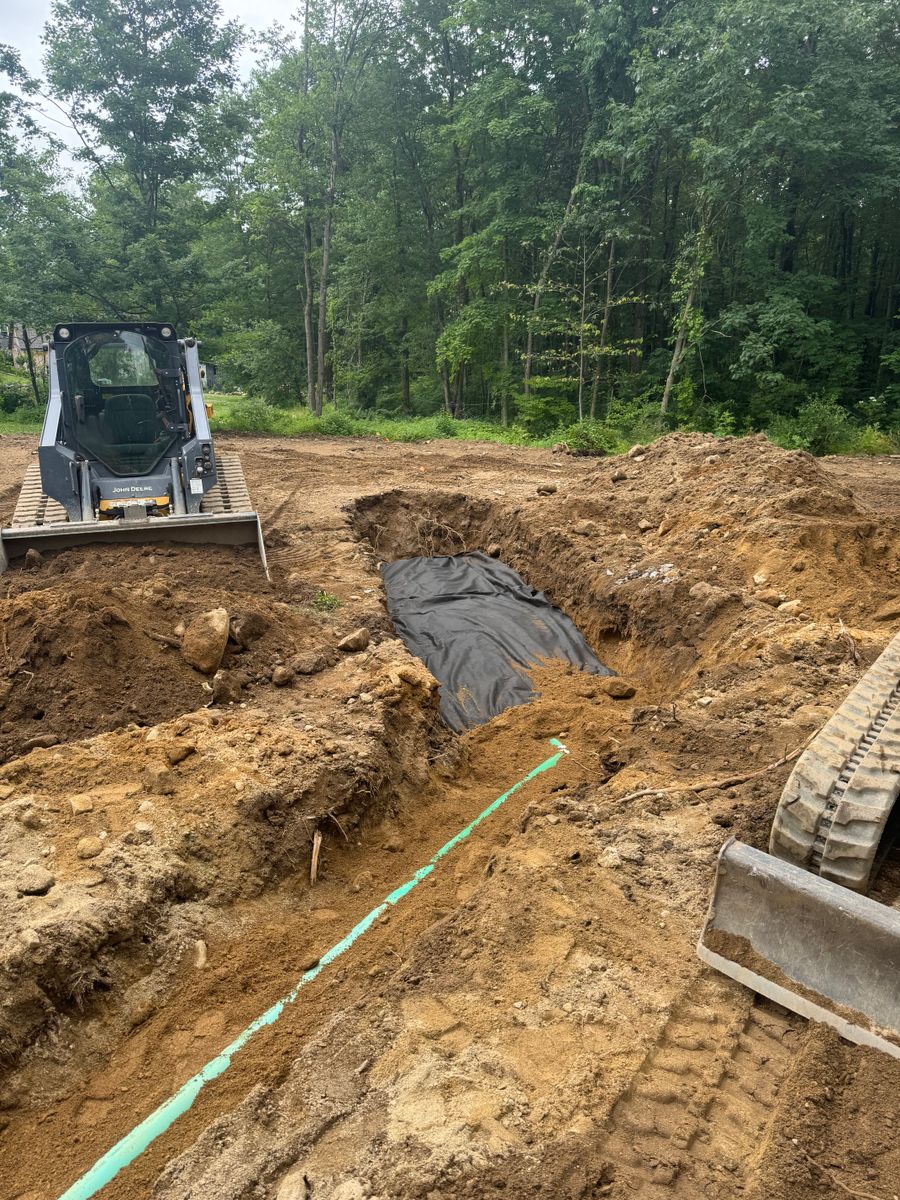 Drainage for Lennon Land Management in Suffield, CT