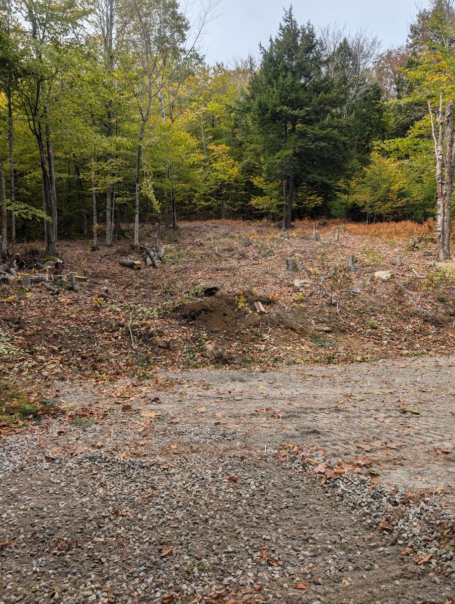 Site Preparation for Krahn Excavation in Oxford County, ME