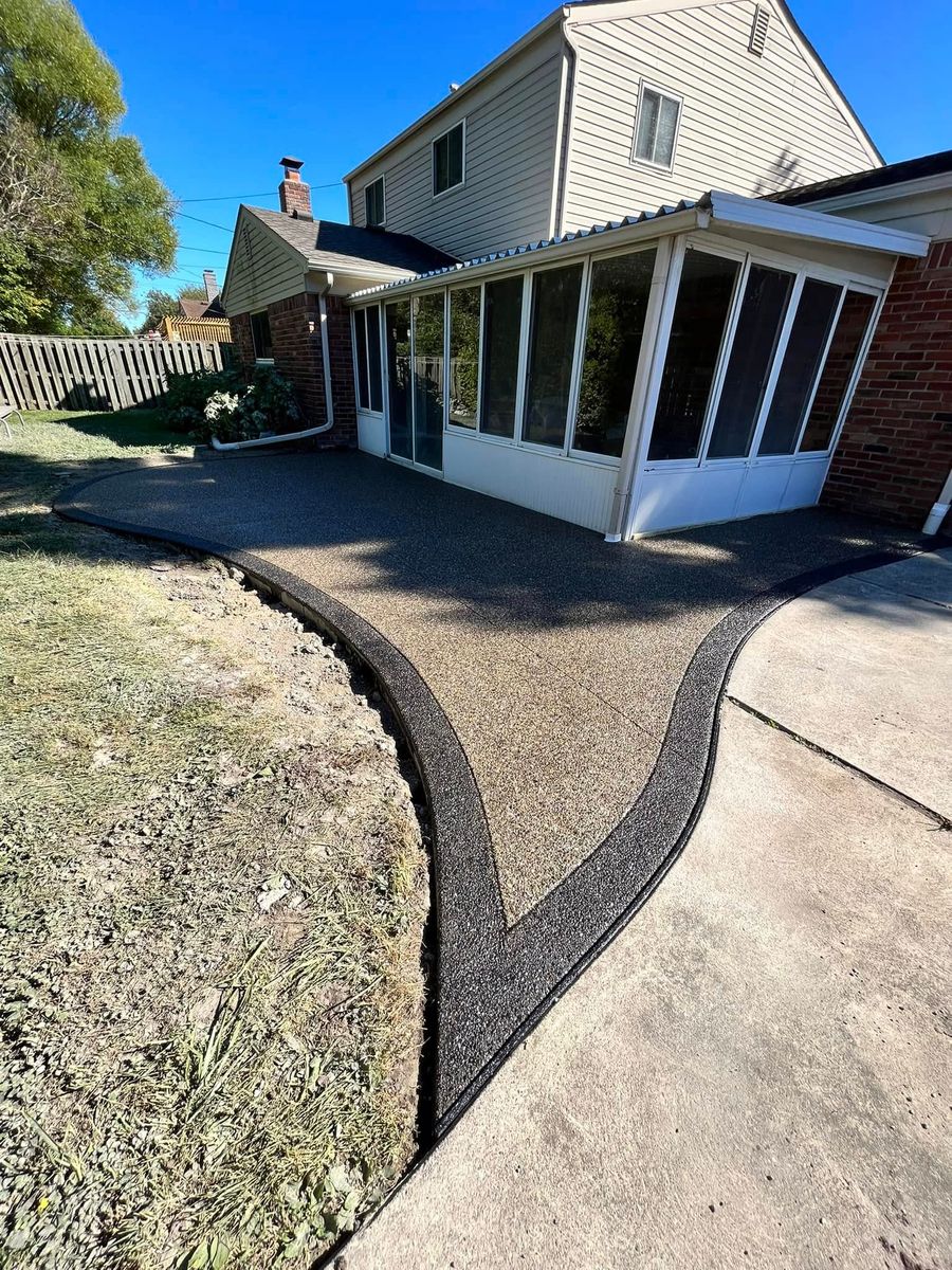 Patio Design & Installation for Deerbrook Construction in Pontiac, MI