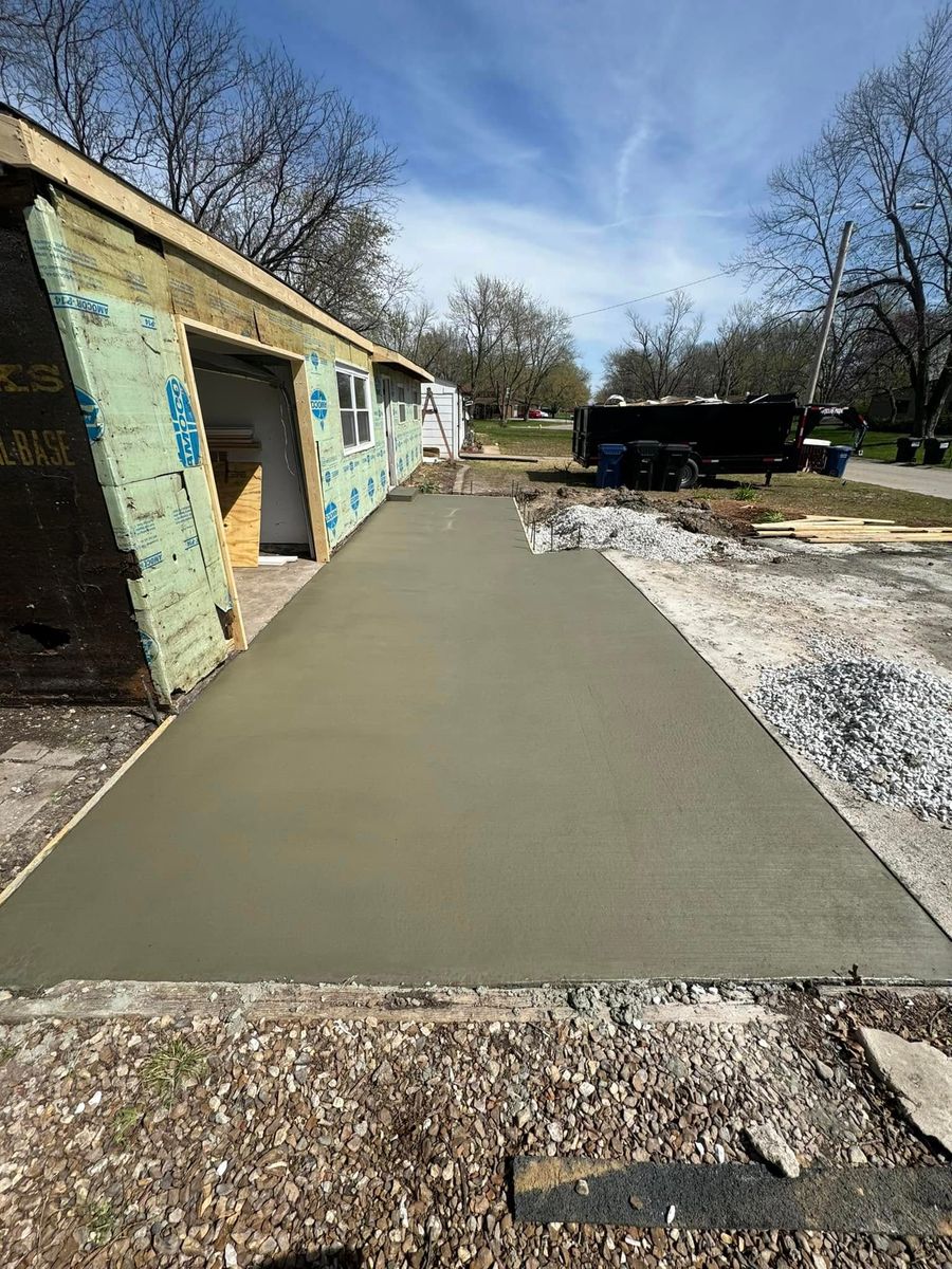 Concrete Slab Construction for Intrinzic Construction in Wentzville, MO