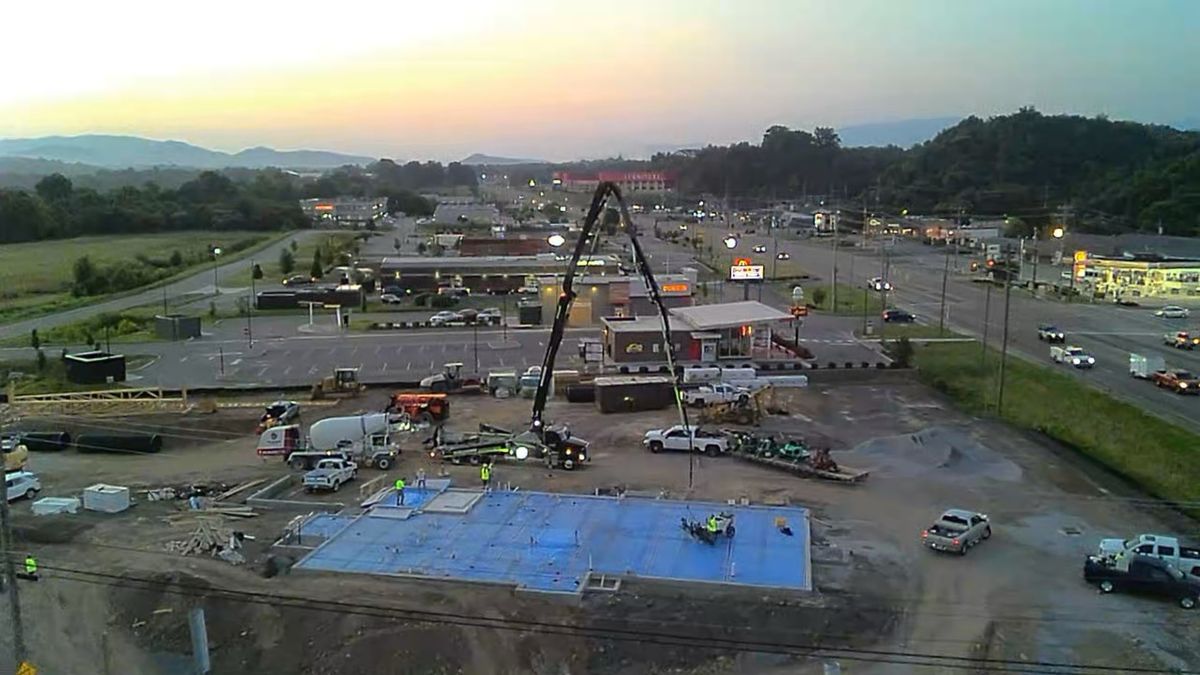 Boom Pumping for Williams Concrete Pumping in Knoxville, Tennessee