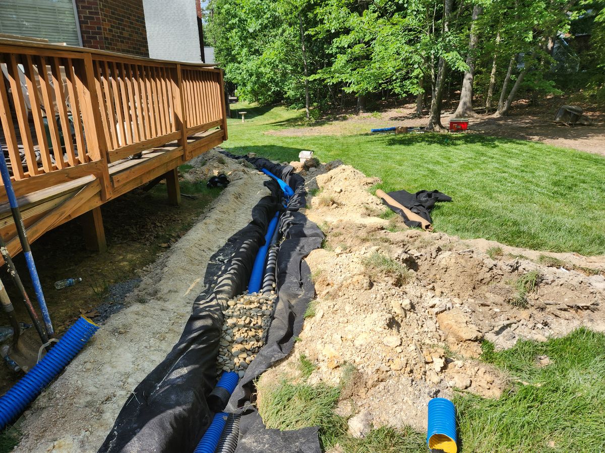 French Drains for Drain My lawn in Charlotte, NC
