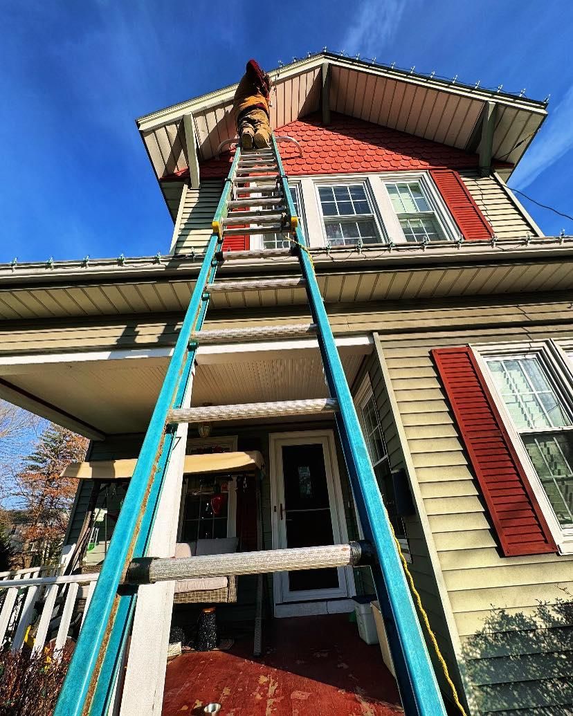 Seasonal Light Installation for Deck the Halls in Bristol, CT