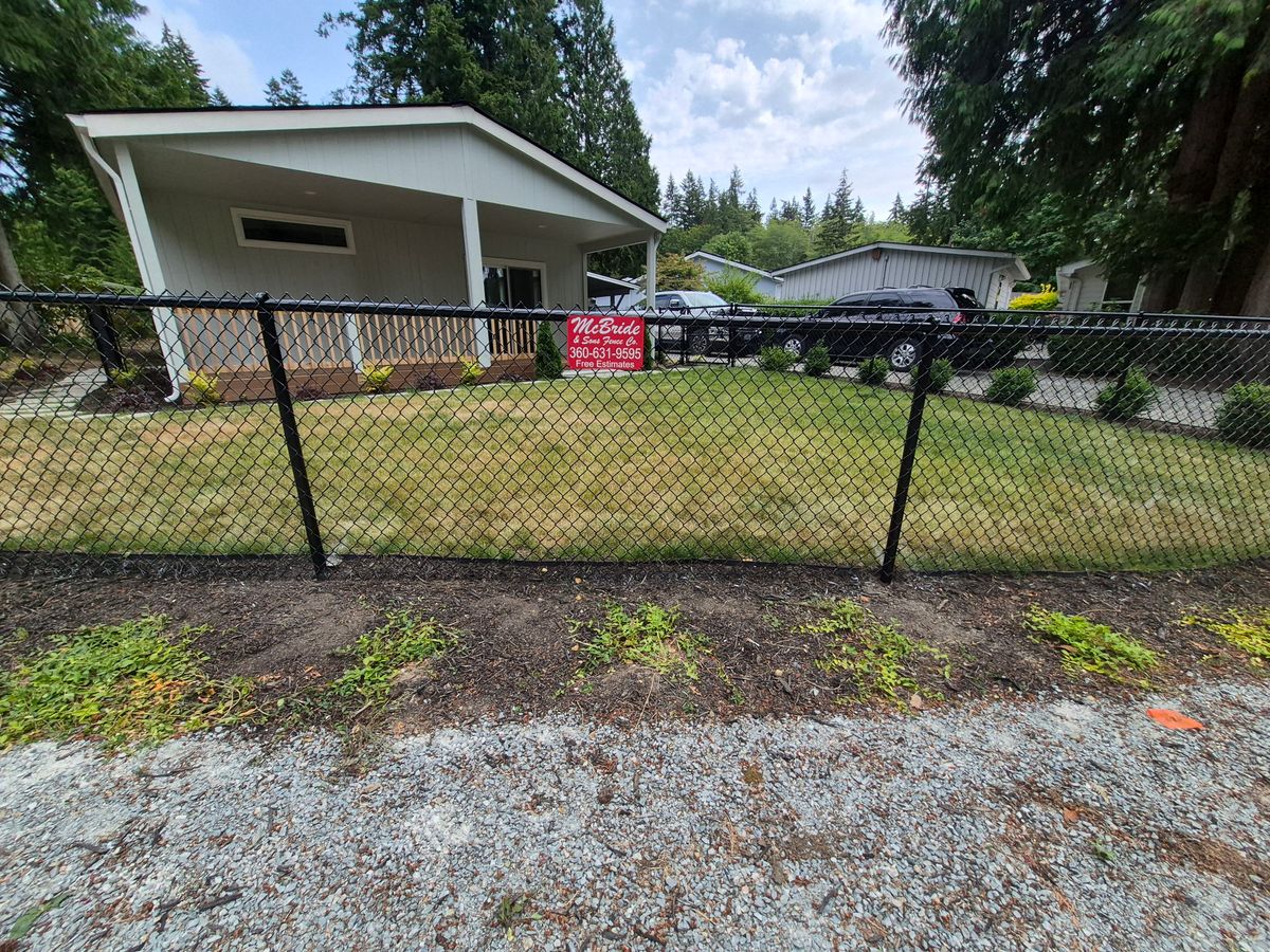 Chain Link Fencing for McBride and Sons Fence in Camano, WA
