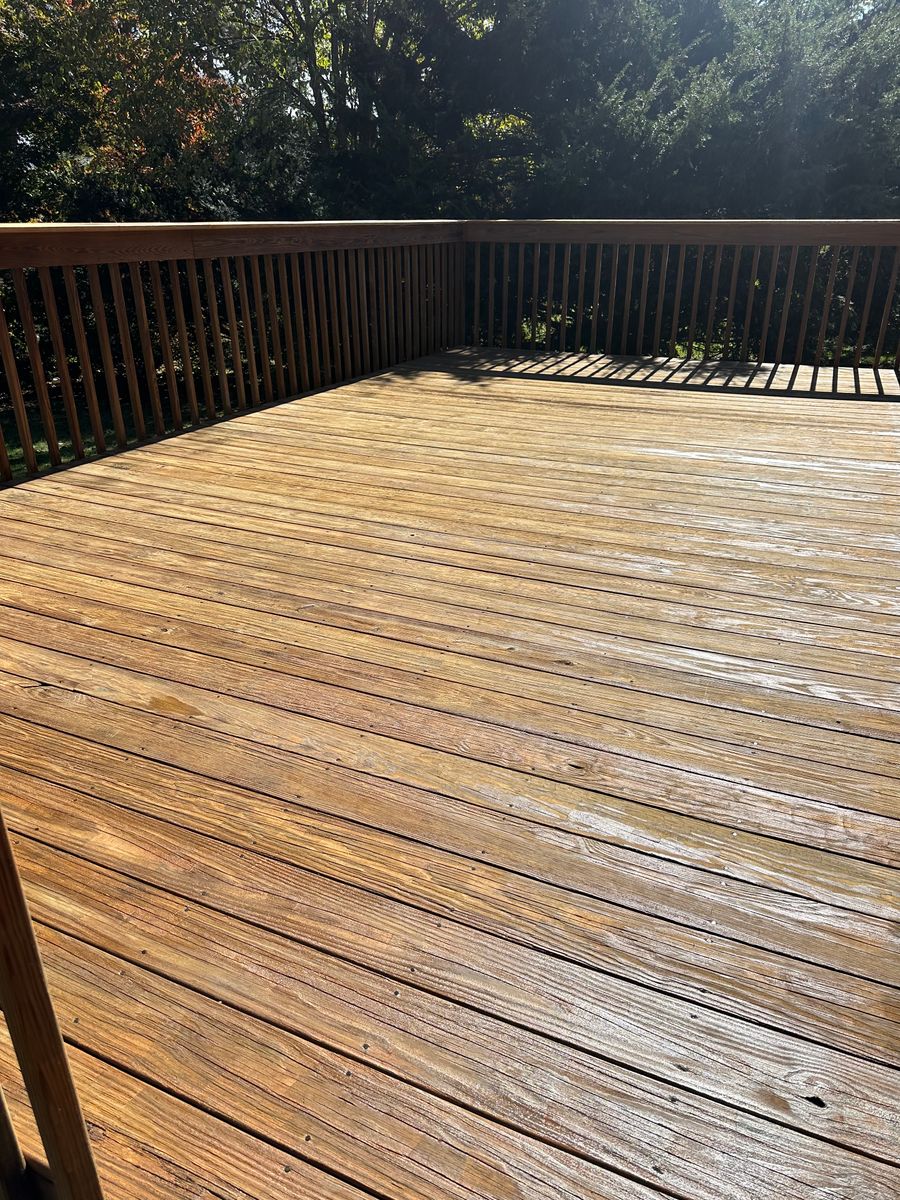 Deck & Fence painting for KD Painting in West Hartford, CT