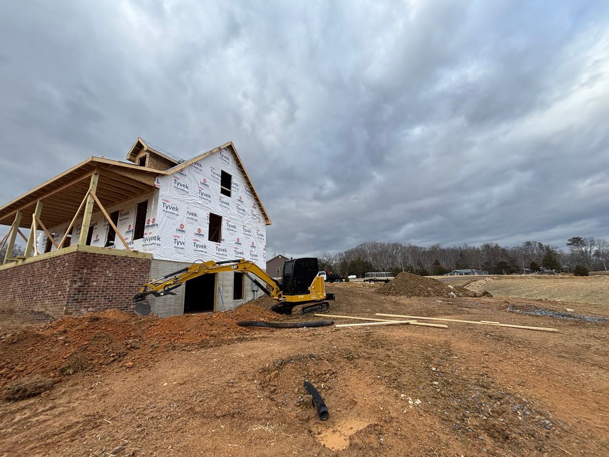 Grading for Schrock’s Land Management in Northern Virginia, Shenandoah Valley, VA