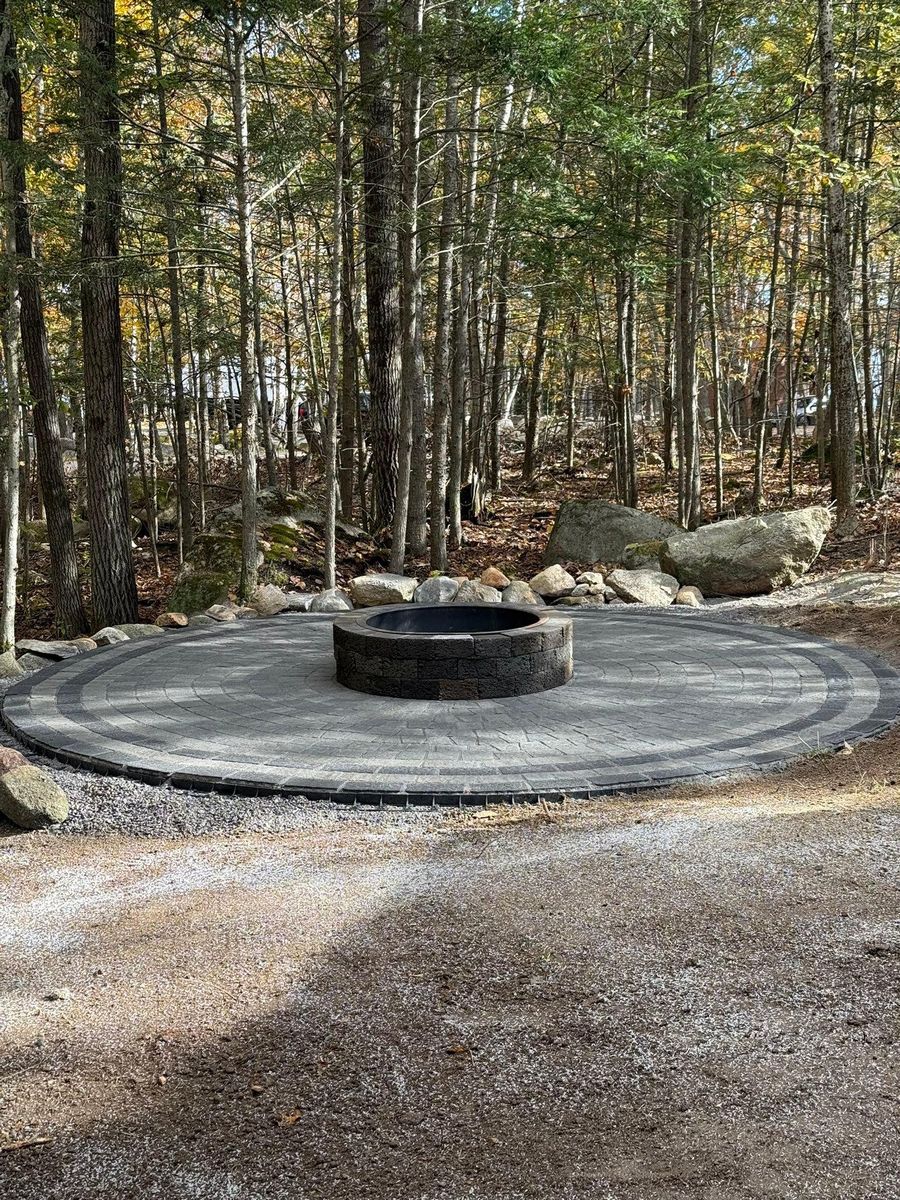 Patio Design & Construction for Smythe’s Stonework & Masonry in Buxton, ME