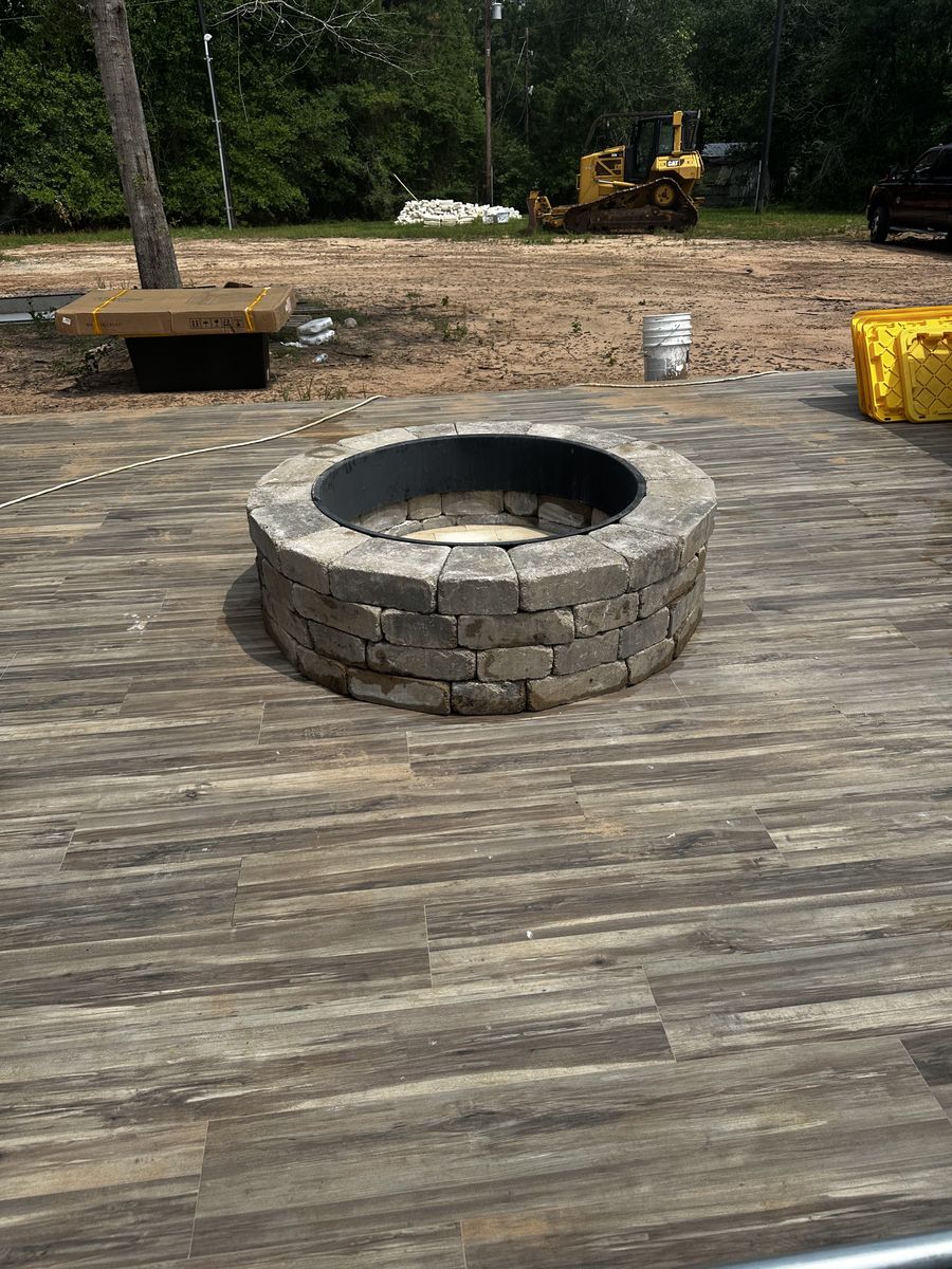 Hardscaping for Atlas Land Design in Creekside Park, TX