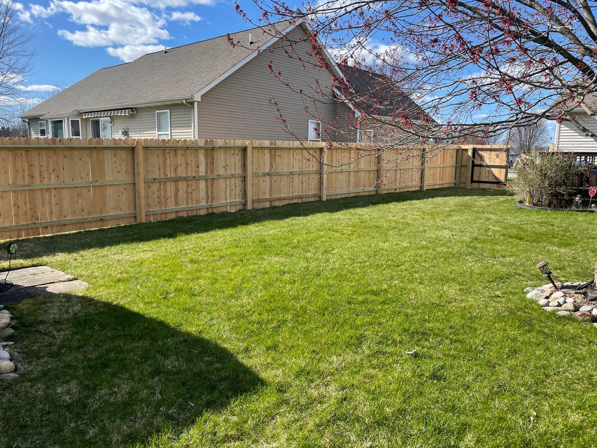 Fence Installation for TMF Services in Lapeer County, MI