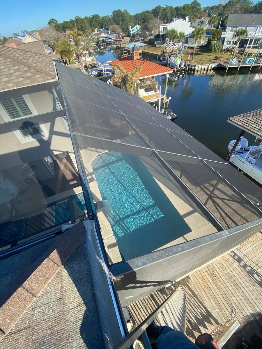 Screen Room Repairs for Precision Exterior Enterprises in Pensacola, FL