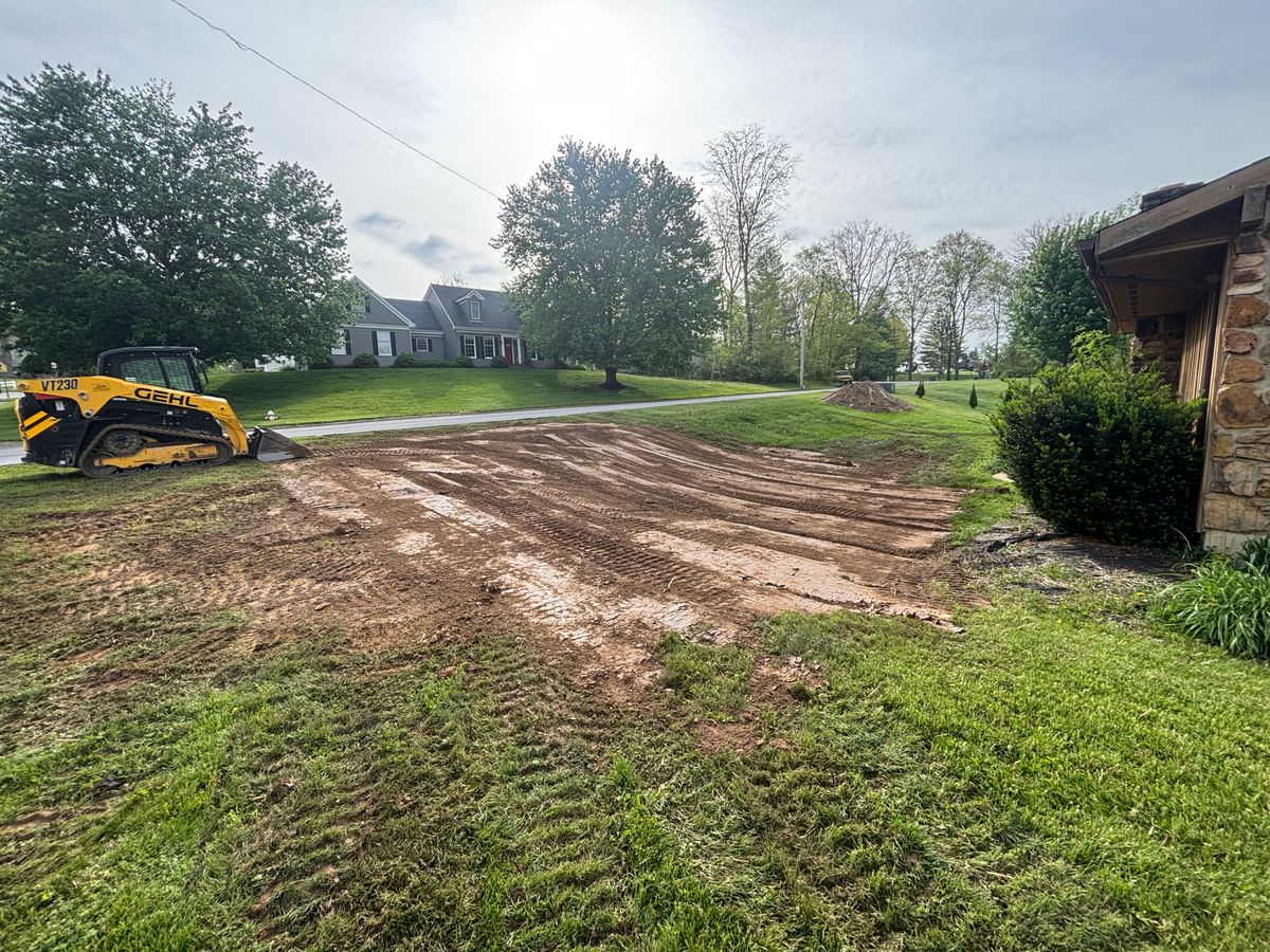 Driveway Construction for KW Earthworks in Connersville, IN
