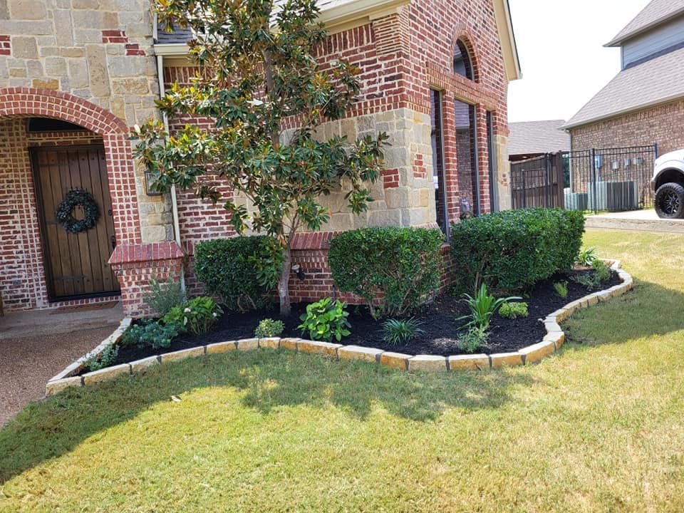 Mulch Installation for Bryan's Landscaping in Arlington, TX