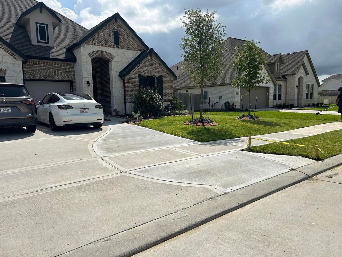 Sidewalk Installation for JR’s Construction and Fencing in Liberty, TX