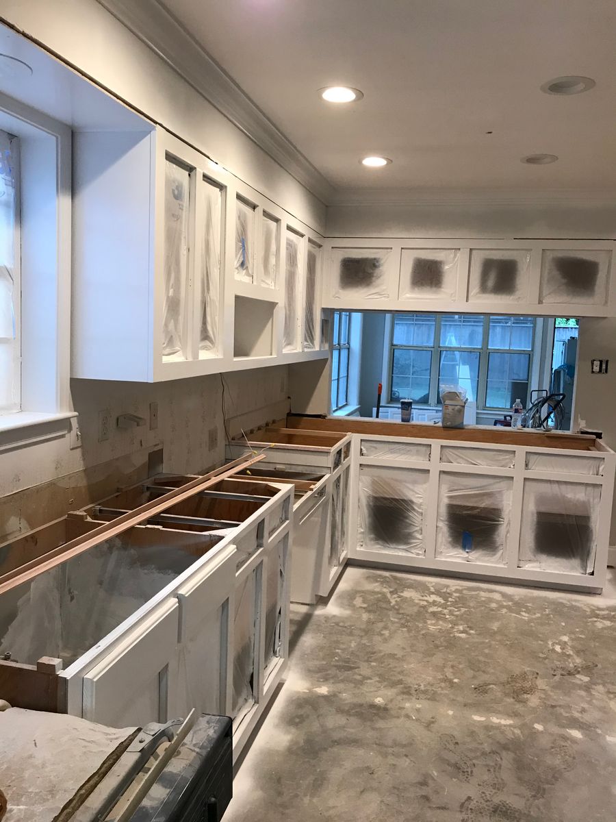 Cabinet Refinishing for GEOS Painting in New Braunfels, TX