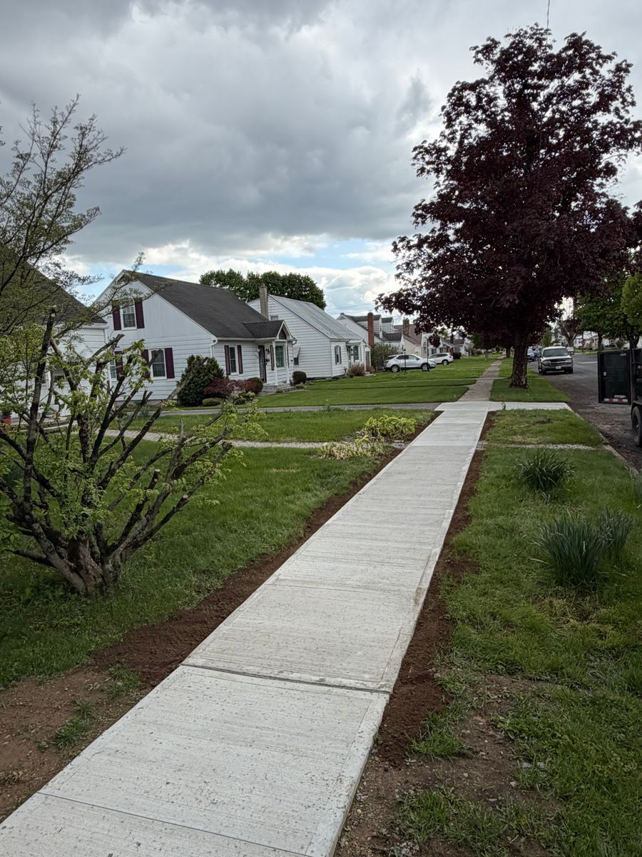 Concrete Sidewalk & Patio Construction for Tri County Enterprises in Danville, PA