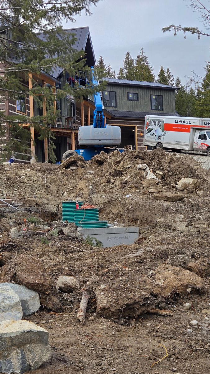 Site Grading for Bull Mountain Stoneworks & Excavation in Kalispell, MT