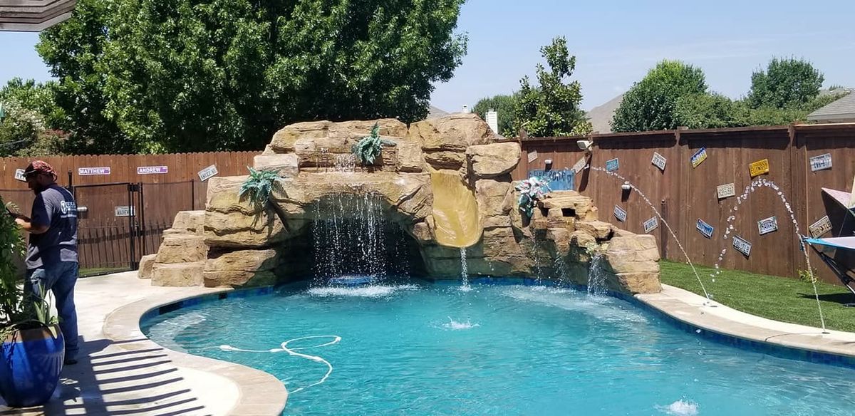 Pool Remodels for Texas Curb N Borders in Houston, TX